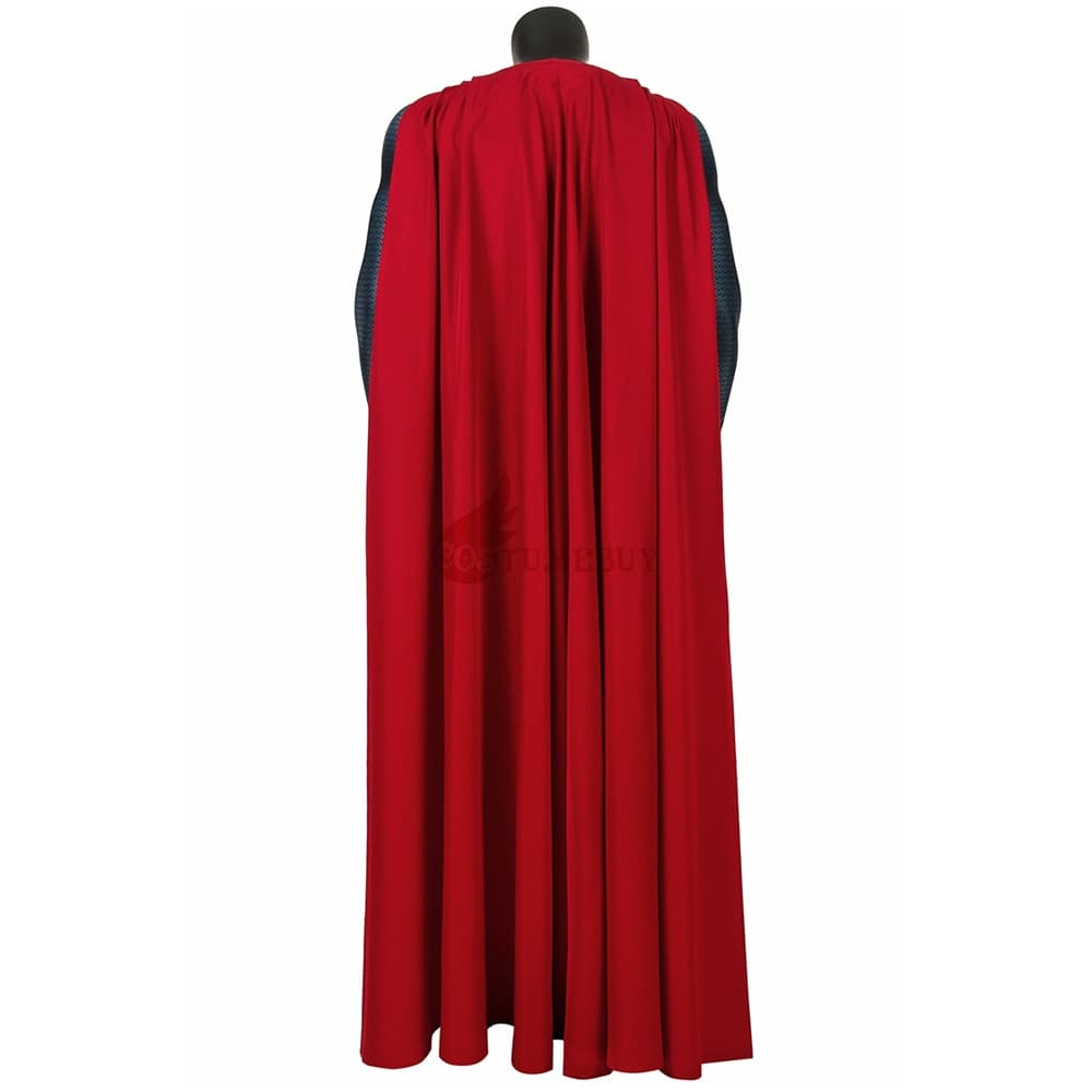 Superhero Flying Man Movie Cloak Clark Hero Cosplay Kent Red Cloak,Halloween Costume Accessories Unisex Cape Outfit
