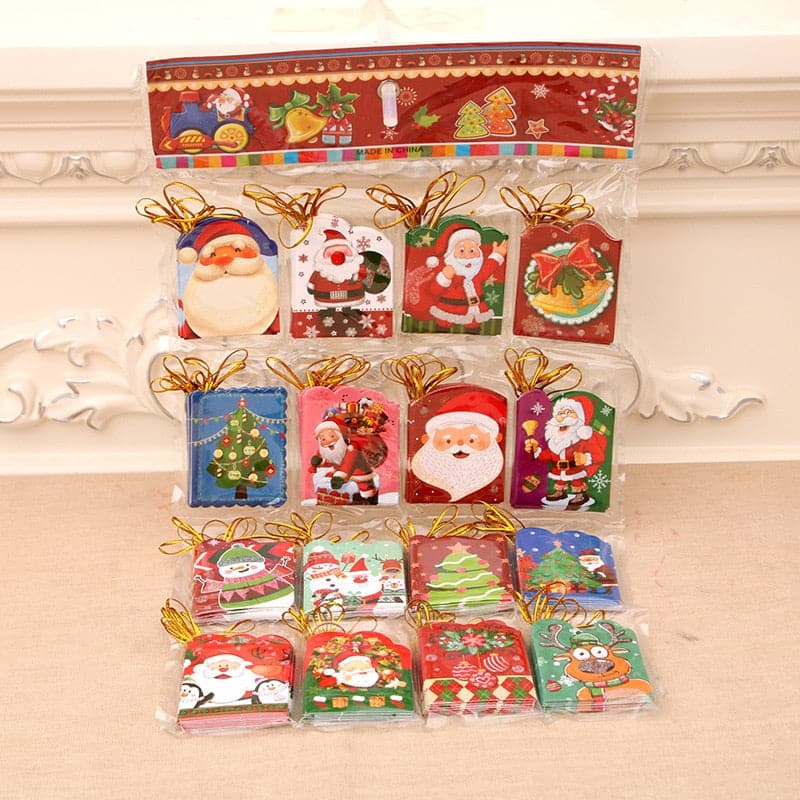Christmas Greeting Card Christmas Tree Wishing Card Small Elevator Small Card Christmas Decoration Card Blessing Wish Card