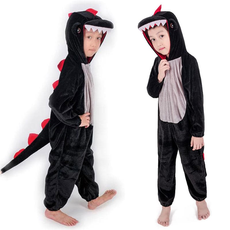 Cute Kids Dinosaur Kigurumi Costume: Cosplay Boys Child