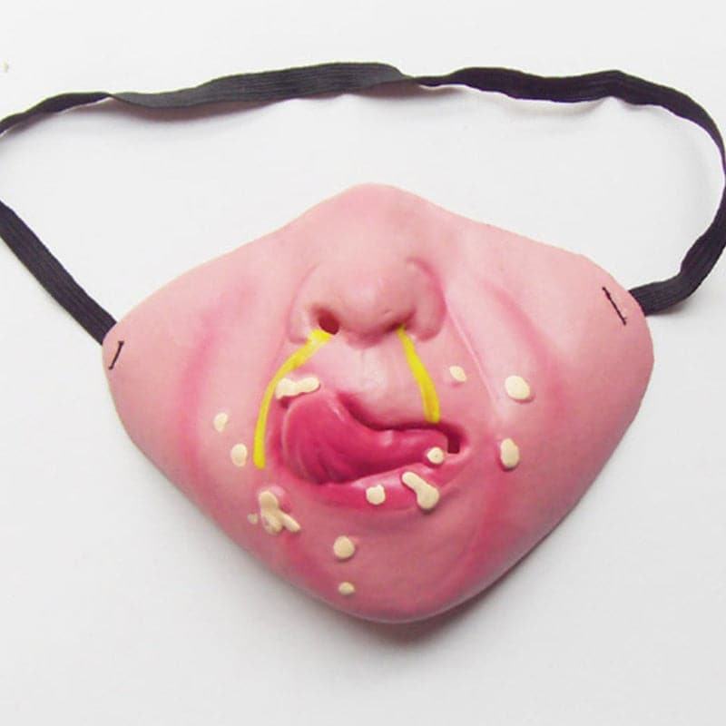 Latex Half Face Funny Clown Mask