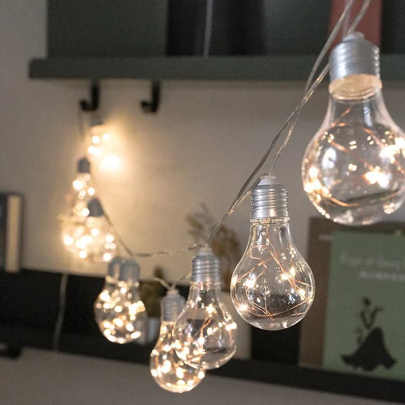 LED Fairy Lights Bulb Interior Living Room Outdoors Wedding Party Christmas New Year Garland Light String Ornament Pendants