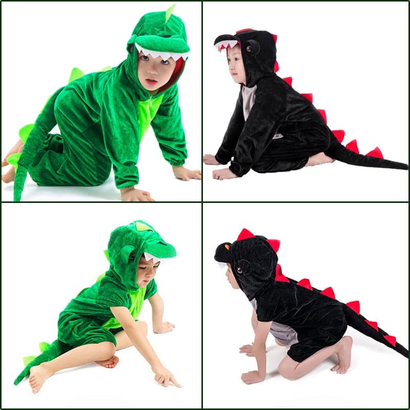 Cute Kids Dinosaur Kigurumi Costume: Cosplay Boys Child