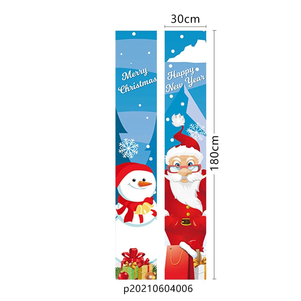 Nutcracker Soldier Christmas Banner Couplet Decor For Home  For Holiday Merry Christmas Door Decor Happy New Year