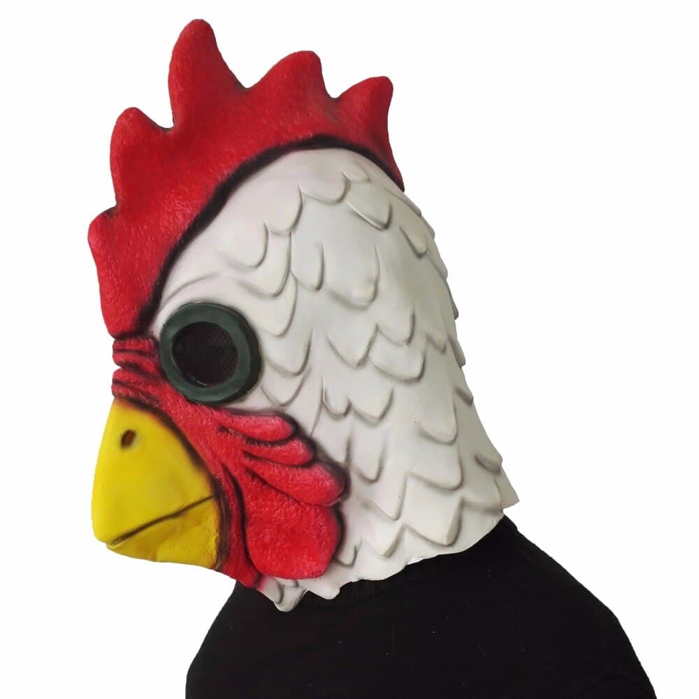 Halloween Latex Mask Adult Richard Rooster Mask Hotline Miami Game Props Cosplay Animal Funny Crazy Accessories