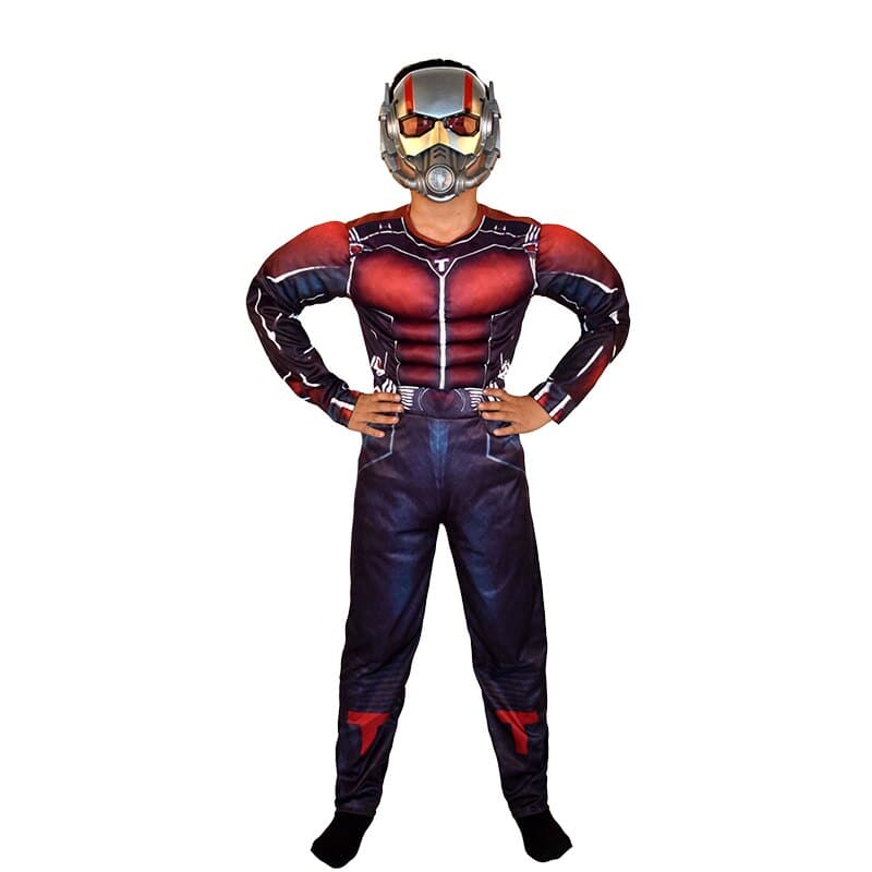 Antman Kids Muscle Jumpsuits Muscle Superhero Party Cosplay Costumes Halloween Christmas Gift