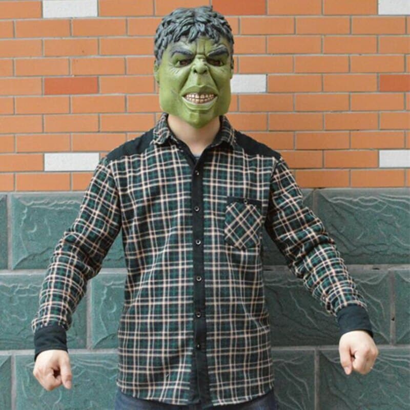 Superhero Hulk Adult Latex Mask Cosplay Costumes Masks Full Face Helmet Halloween