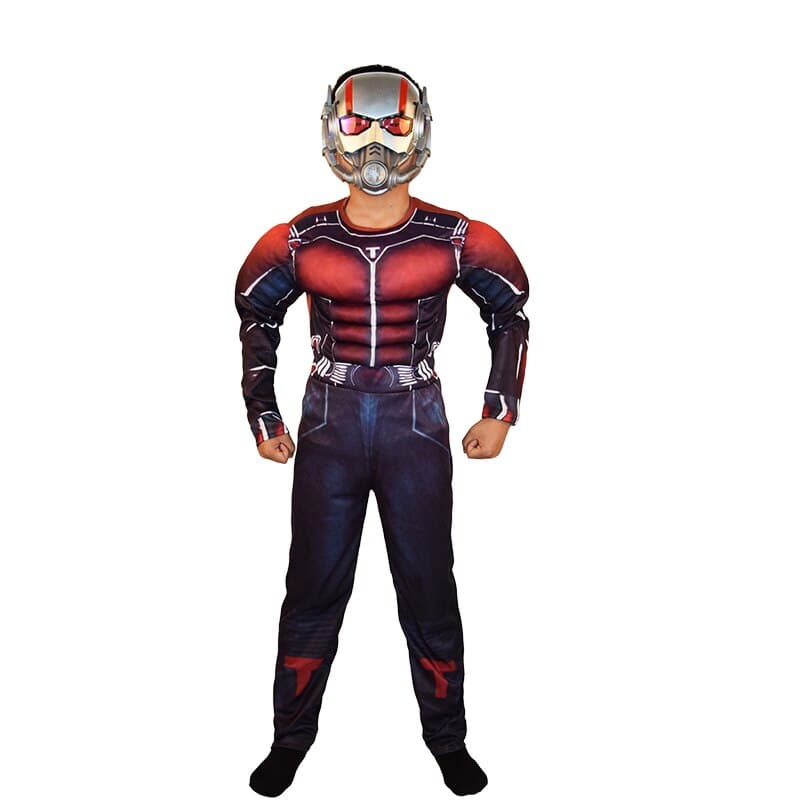 Antman Kids Muscle Jumpsuits Muscle Superhero Party Cosplay Costumes Halloween Christmas Gift