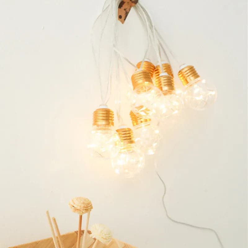 LED Fairy Lights Bulb Interior Living Room Outdoors Wedding Party Christmas New Year Garland Light String Ornament Pendants