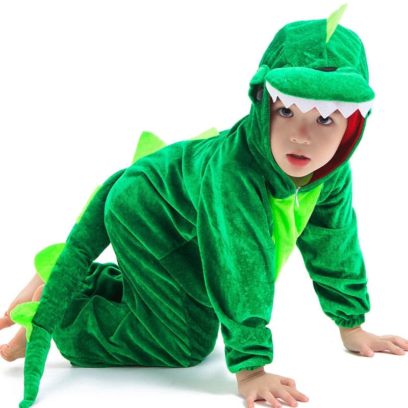 Cute Kids Dinosaur Kigurumi Costume: Cosplay Boys Child