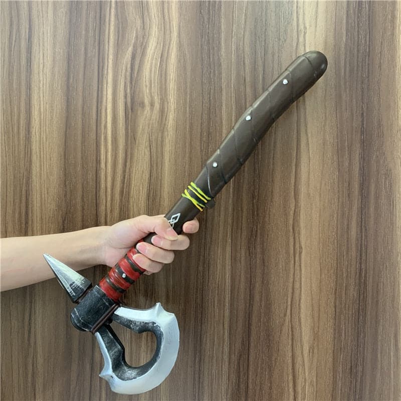 1:1 Cosplay Primitive Tribe Axe Pirate Axe Prop Weapon Role Playing Game Movie Cos Totem Axe PU Weapon Model Toy Prop 47cm