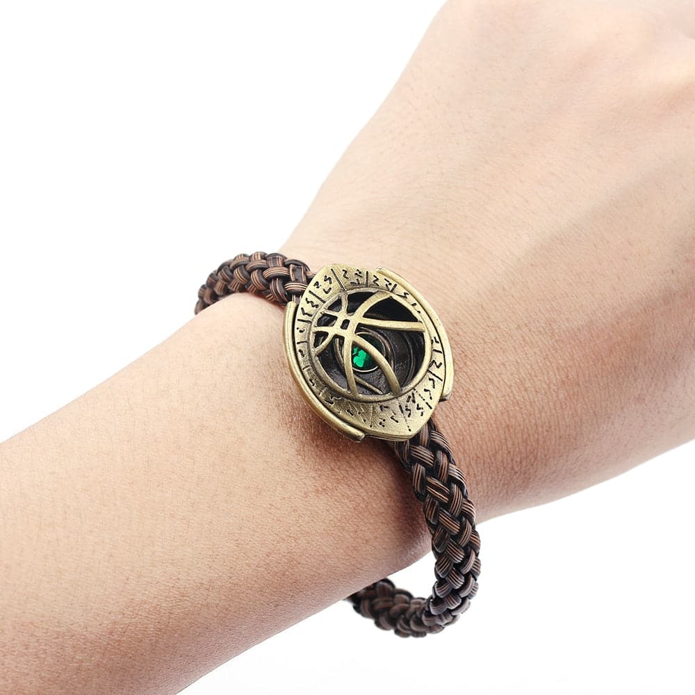 Marvel The Avengers Superhero Doctor Strange Bracelet Mystic Artifact Eye Of Agamotto Braided Rope Chain Bracelet Jewelry