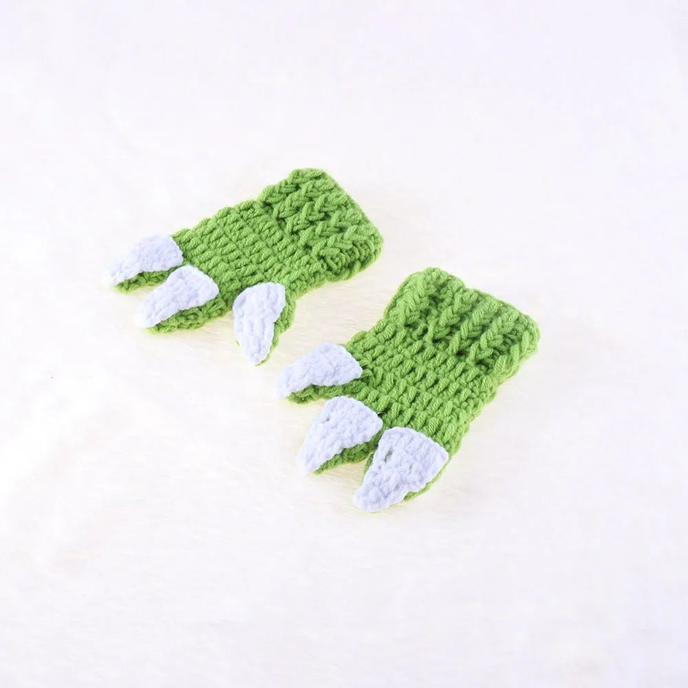 5pcs/Set New Baby Yoda Children Clothes Set Crochet Yoda Costume Newborn Baby Yoda Photography Props Cartoon Clothing For Baby