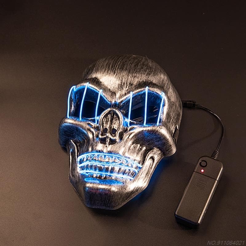 Halloween Mask Men Women's Glowing Skull Mask Halloween Party Cosplay Costume Accessories Scary Death Mask Party Favor Dropship