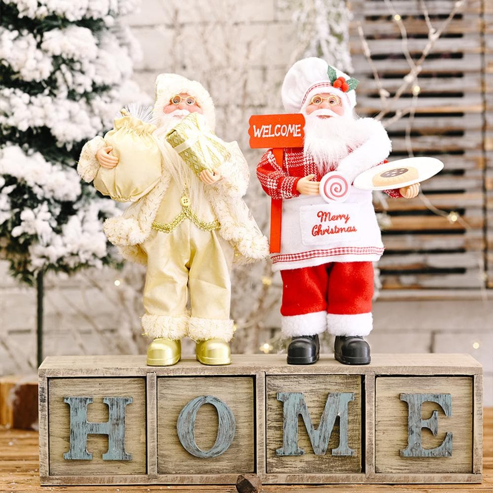 FENGRISE Santa Claus Doll 2023 Christmas Tree Ornament Merry Christmas Decorations For Home Navidad Natal Gifts New Year 2024