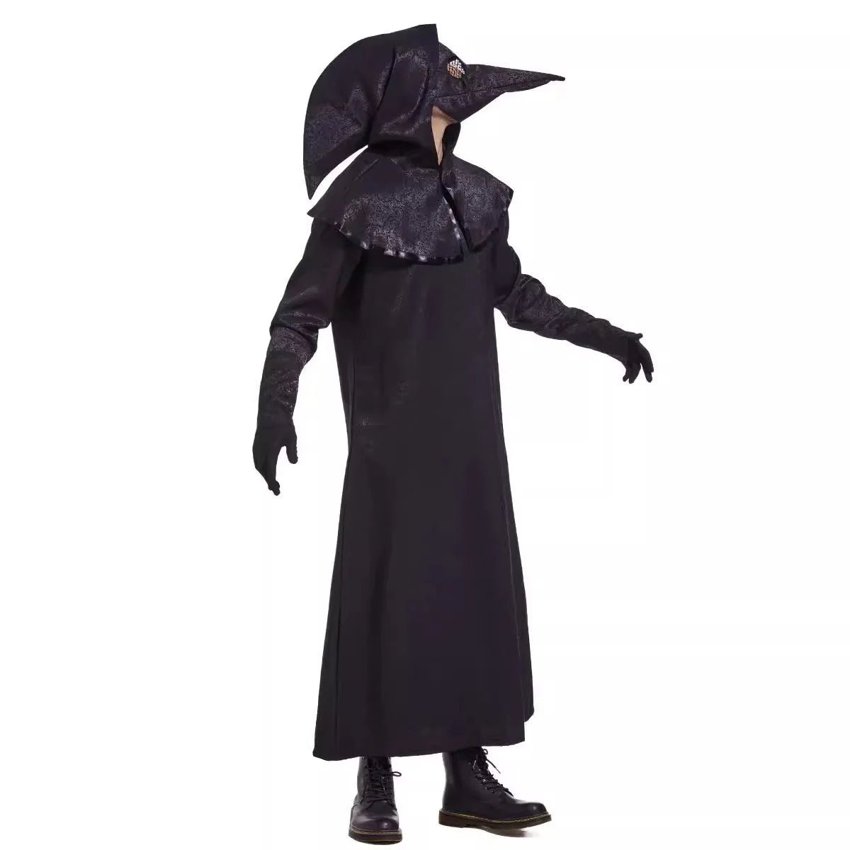 Halloween Cosplay Costumes Halloween European Medieval Black Death Plague Men's Beak Mask Doctor Role Stage Performance Costume