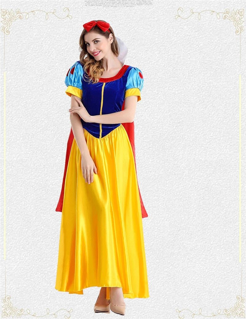 Adult Cartoon Princess Snow White Cosplay Costume Princess Dress Women Halloween Party Costume Adult Cosplay plus size
