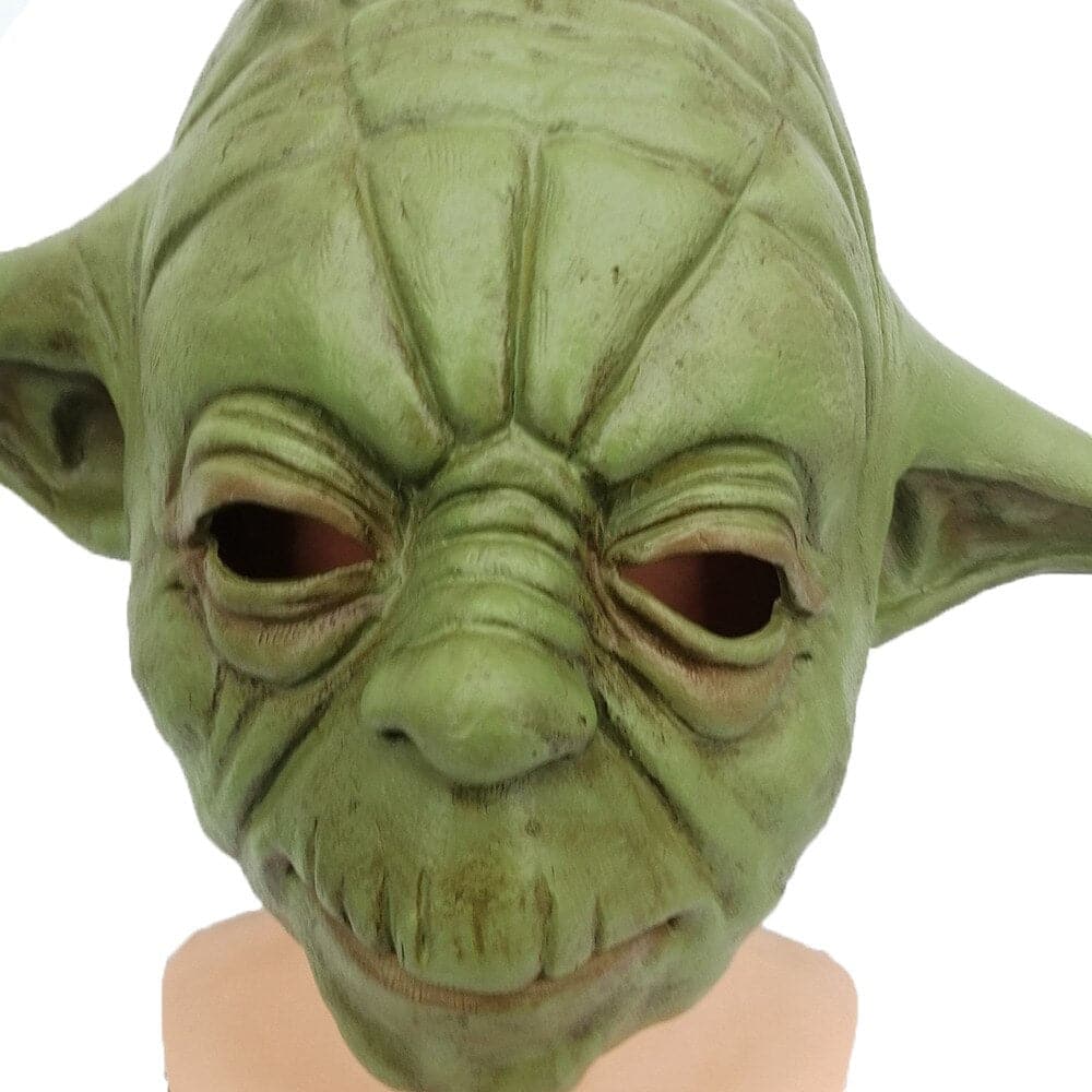 Star Wars Master Yoda Mask Cosplay Costume Latex Helmet Halloween Party Carnival Props Accessories