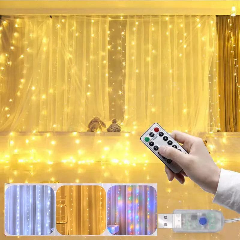 Curtain Garland Led Lights String Christmas Decoration Lights Festival Decoration Holiday Wedding Fairy Lights For Bedroom Home