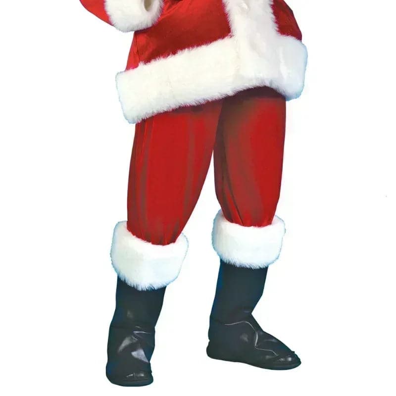 Christmas Santa Claus Cosplay Costume Classic Red Deluxe Velvet Xmas Men Santa Claus Disguise Suit Christmas New Year Party