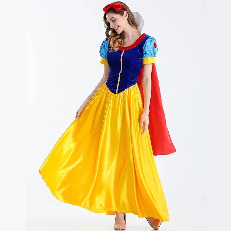 Adult Cartoon Princess Snow White Cosplay Costume Princess Dress Women Halloween Party Costume Adult Cosplay plus size