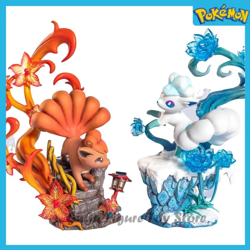 Pokemon Anime Figures Alolan Vulpix PVC Figurine Action Figure Statue Collectible Model Decoration Ornament Toys Christmas Gift