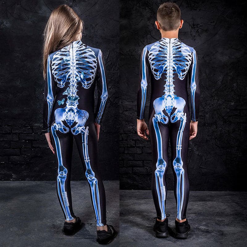 Halloween Skull Skeleton Costumes: Kids Scary Monster Costume