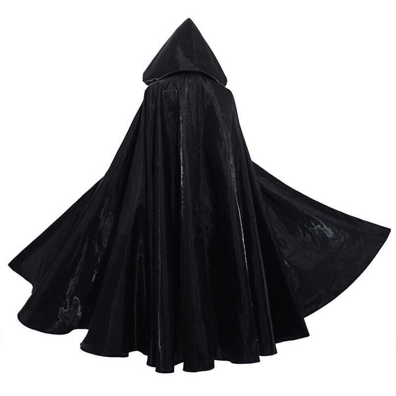 Adult Long Witchcraft Vampire Robe Hooded Cloak 2023 Halloween Party Cosplay Costume Black Red Medieval Cloaks