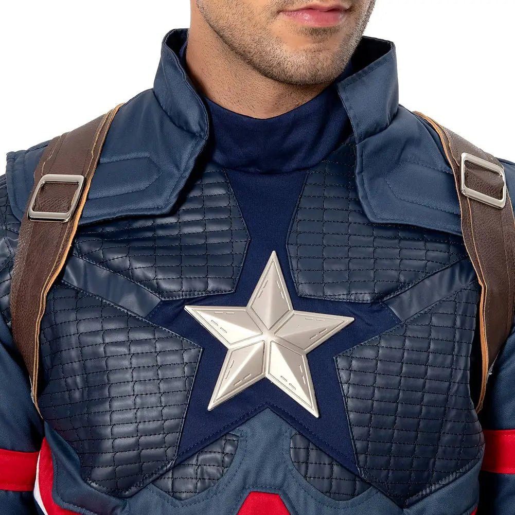 Fantasia Captain Cosplay Steve Costume America Disguise for Adult Men Clothes Superhero Outfits Halloween Carnival Party Suit