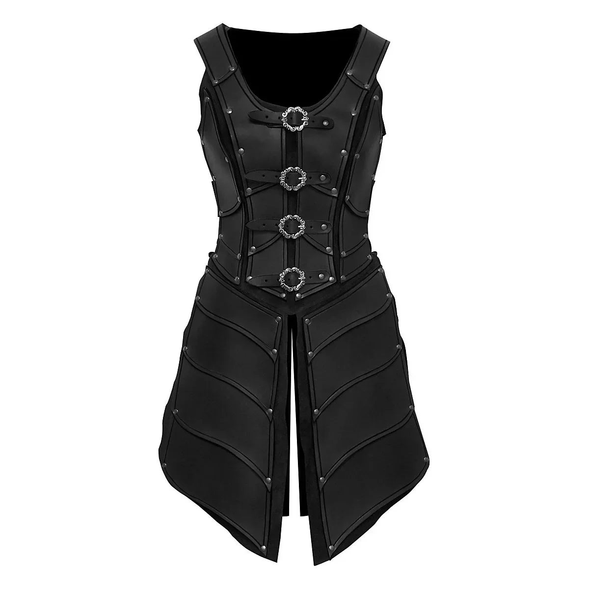 Medieval Viking Knight Pirate Costume Men Renaissance Gothic Pu Leather Body Shoulder Armour Suit Halloween Larp Cosplay Outfits
