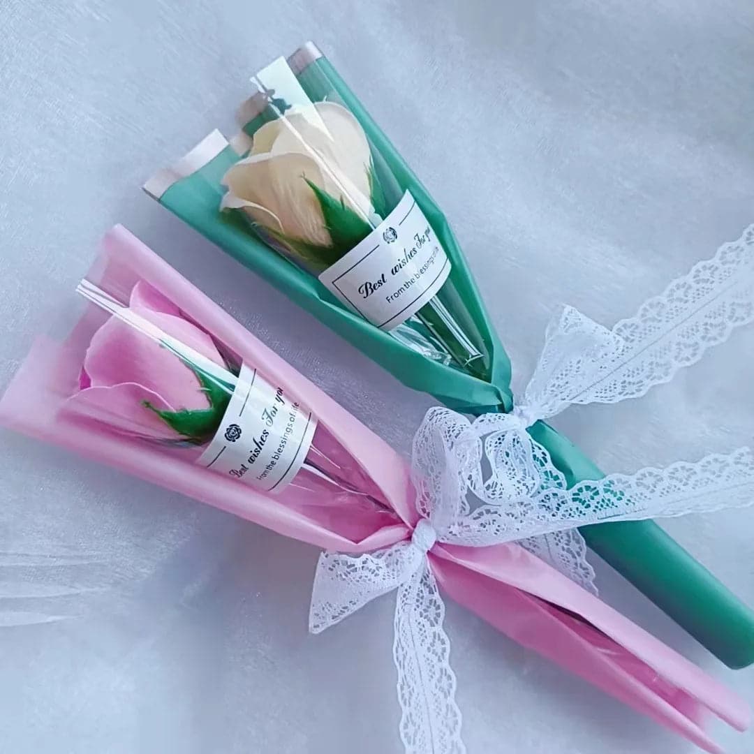 Scented Flower for Valentine's Day - Single Soap Rose Bouquet