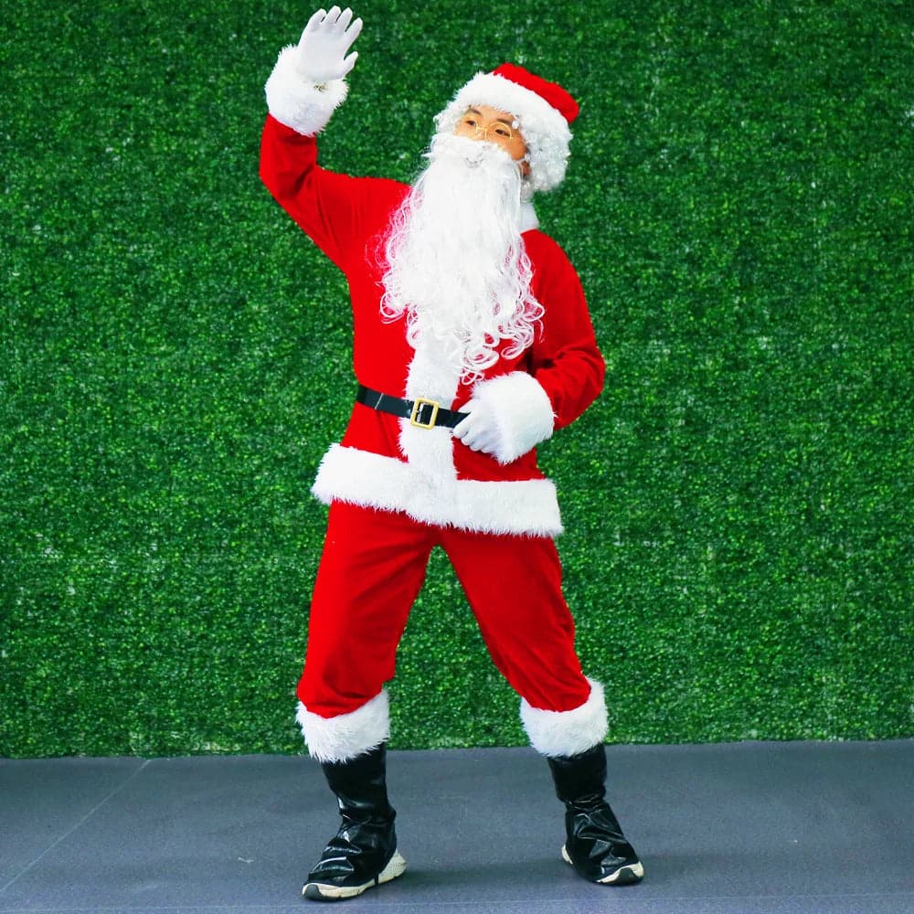 Santa Claus Costume for Adults Men Women Christmas Carnival Cosplay Red Plus Size Suit adult Fancy Costumes Party full set