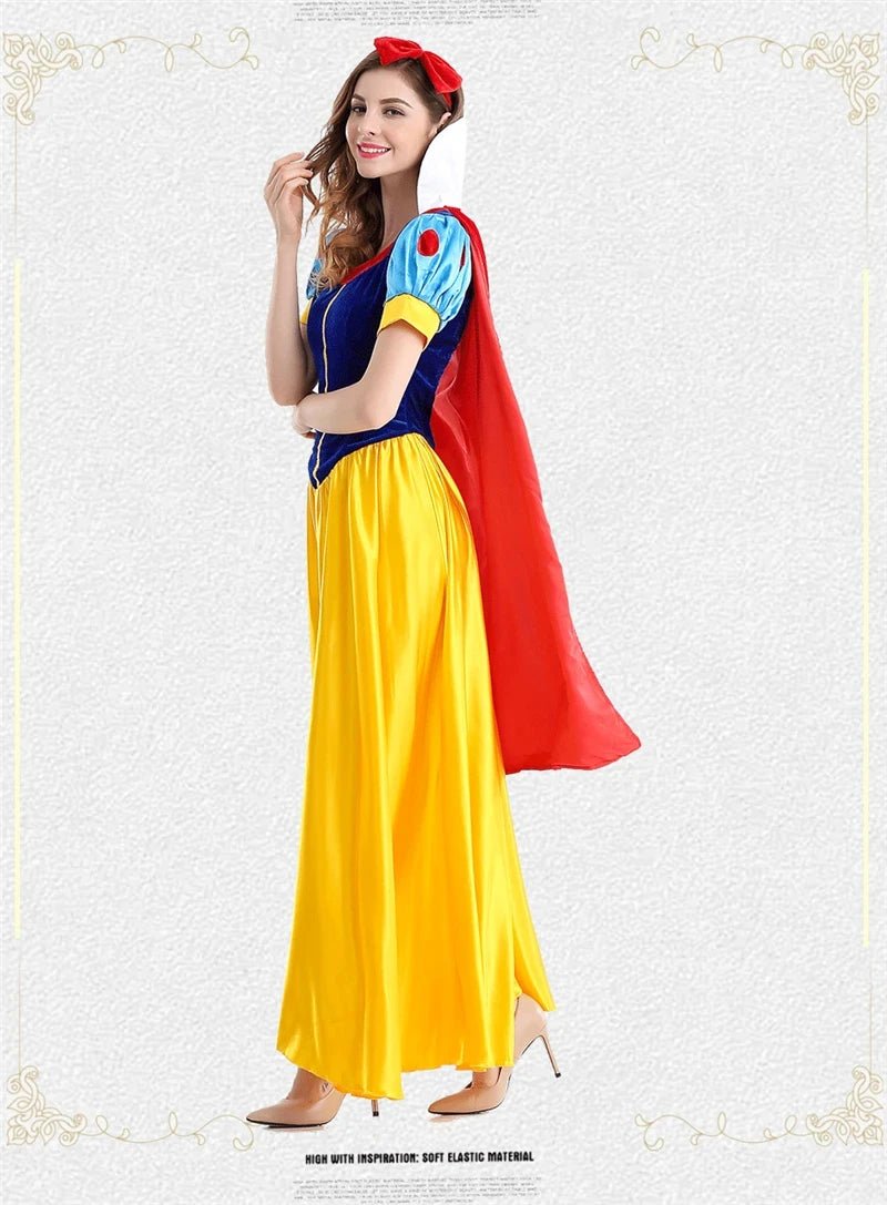 Adult Cartoon Princess Snow White Cosplay Costume Princess Dress Women Halloween Party Costume Adult Cosplay plus size