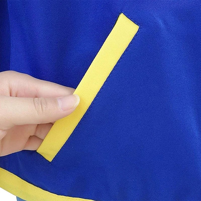 Men Anime Trainer Costume Boys Ash Ketchum Adult Cosplay for Girls Halloween Women Disfraz Party Blue Jacket Cap and Gloves Sets