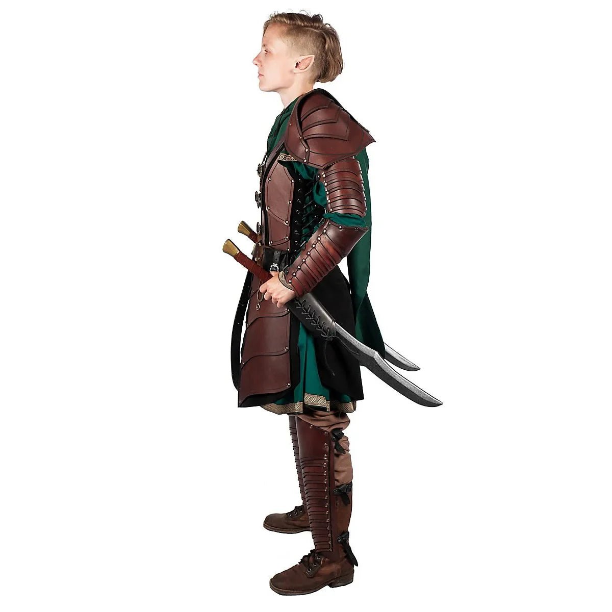 Medieval Viking Knight Pirate Costume Men Renaissance Gothic Pu Leather Body Shoulder Armour Suit Halloween Larp Cosplay Outfits