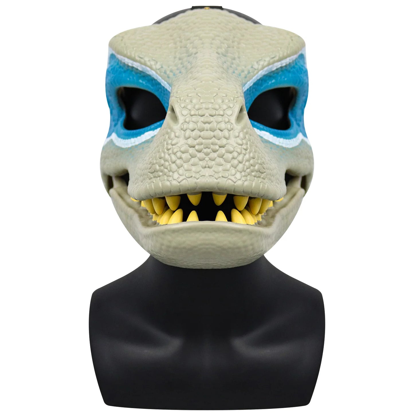 3D Dinosaur Mask Lifelike Raptor Dino Moving Jaw Dinosaur Mask High Quality PVC Headwear Halloween Children Toy Carnival Gift