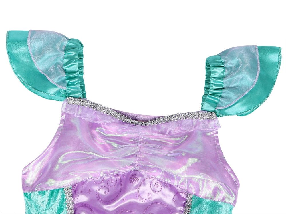 Disney Princess Ariel Cosplay Dress For Girls Halloween Theme Party Mermaid Disguise Outfits Kids Birthday Party Fantasy Costume