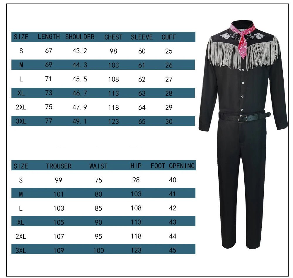 2023NEW Movie Margot Robbie Barbi Cosplay Ken Cosplay For Man Adults Black Cow Boy Halloween Costumes Pink Jumpsuit Role Play