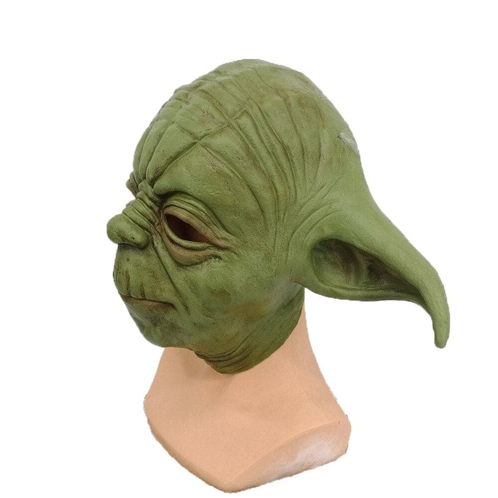 Star Wars Master Yoda Mask Cosplay Costume Latex Helmet Halloween Party Carnival Props Accessories