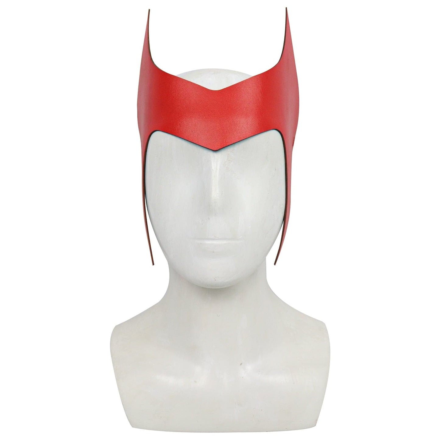 Superhero Scarlet Witch Cosplay Headband Mask Leather Headwear Face Cover Halloween Costumes Party For Adult Cosplay Props
