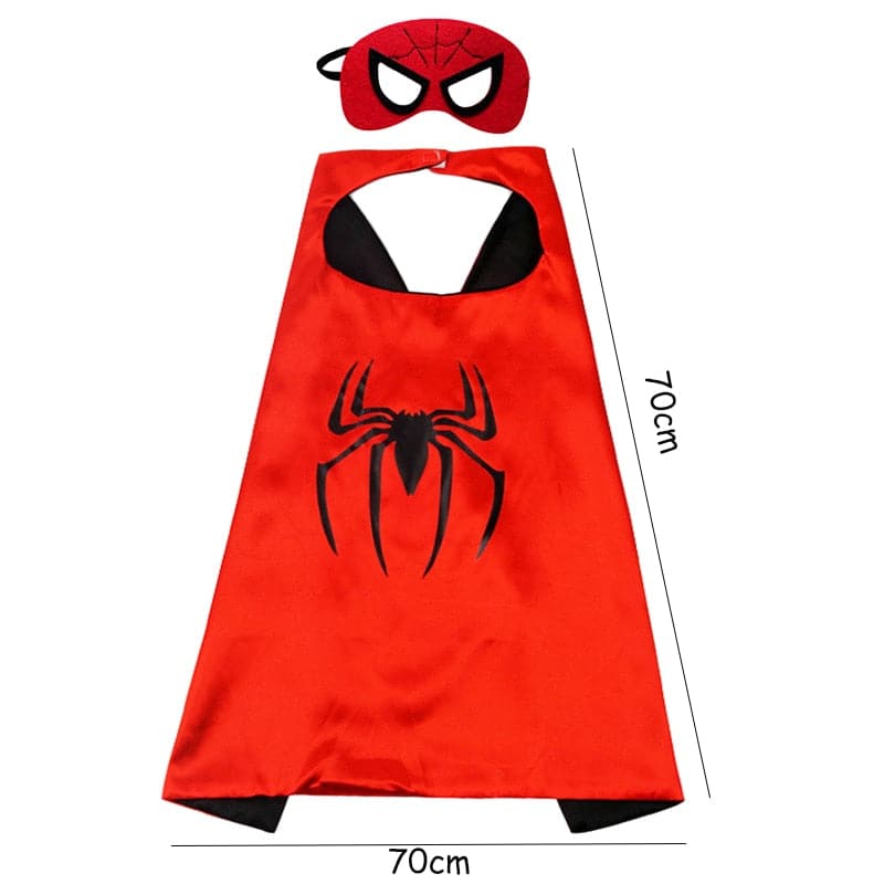 Cartoon Super Hero Spiderman Cloak Mask: Children Birthday Party Theme