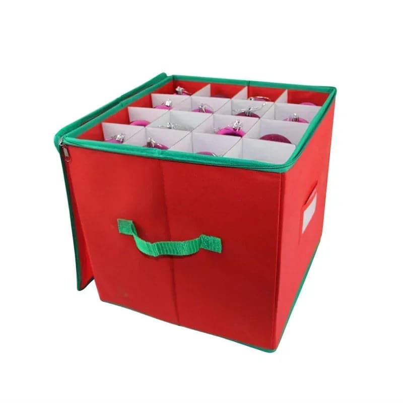 Christmas Ornament  Ball Storage Box 64 Grids Compartments Ornament Storage Container Box Holiday Xmas Ornaments Organizer