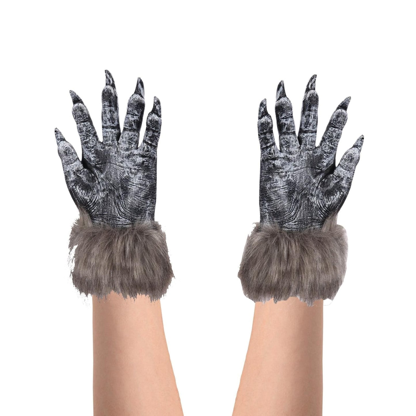 Pair Halloween Wolf Gloves Werewolf Costume Mittens Gift Claw Gloves Paws Gloves for Carnival Props Dress up Role Play Unisex