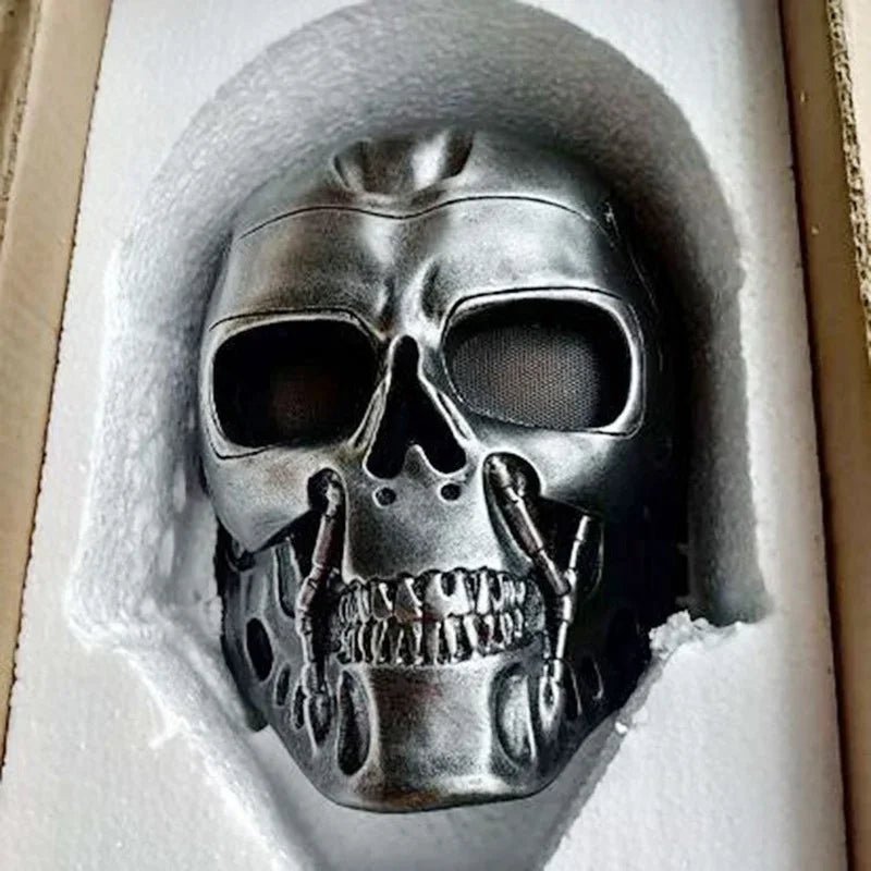 Terminator Mask Halloween Masque Terminator Cosplays Mask CS Full Face Protective Mask Skull Mask Haunted House Decoration Props