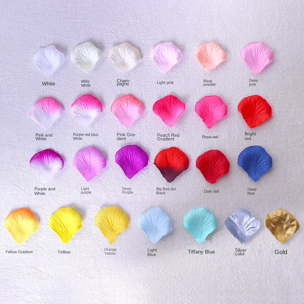 Rose petal non-woven fabric stack 1000 wedding bar celebration hand held decorative props simulation flowers