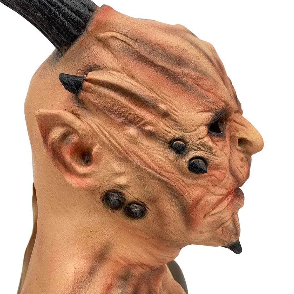 Halloween Devil Masks Face Cover Horror Cosplay Headgear Prop Masquerade Performance Costume Props Scary Horns Masks