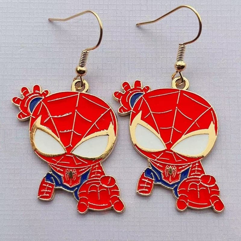 Marvel Spider Man movies superhero cartoon animation production pendants earrings earrings ladies fashion party birthday jewelry