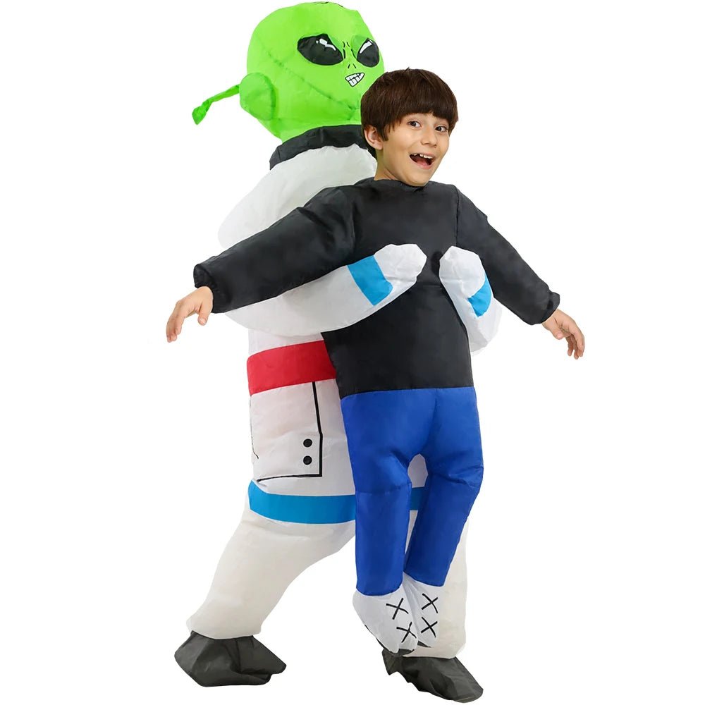 Adult Astronaut ET Alien Inflatable Costume Funny Suits Boys Girls Anime Fancy Dress Purim Halloween Party Cosplay Costumes