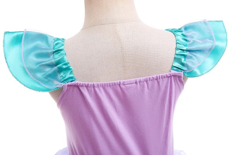Disney Princess Ariel Cosplay Dress For Girls Halloween Theme Party Mermaid Disguise Outfits Kids Birthday Party Fantasy Costume