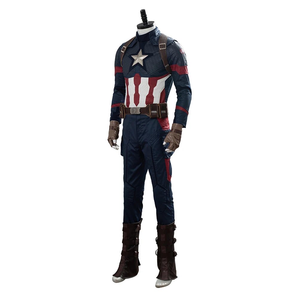 Fantasia Captain Cosplay Steve Costume America Disguise for Adult Men Clothes Superhero Outfits Halloween Carnival Party Suit
