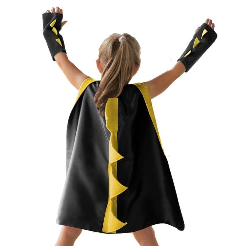 Dinosaur Costume Cape with Gloves: Kids Halloween Cosplay